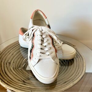 Madewell Sidewalk Low-Top Sneakers in Embossed Leather: Wave Edition women’s 8